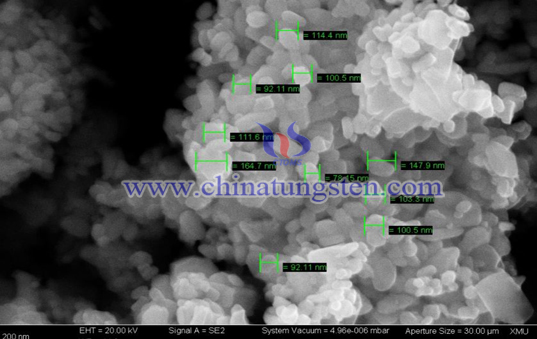 纳米氧化钨粉末150nm电镜照片