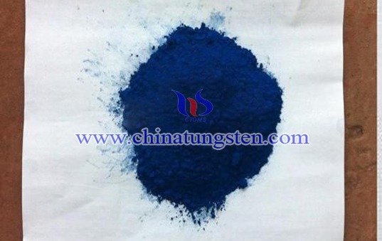 imagen de óxido de tungsteno azul