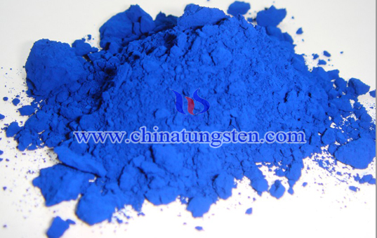 imagem de óxido de tungstênio azul
