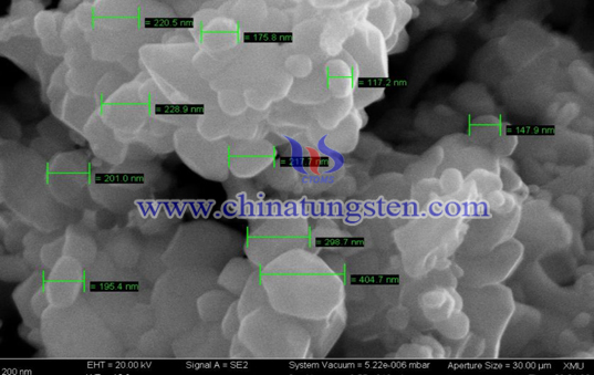 纳米氧化钨粉末300nm电镜照片